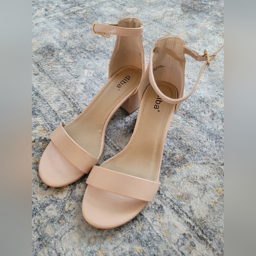 Diba Women's Nude Ankle Strap Heel